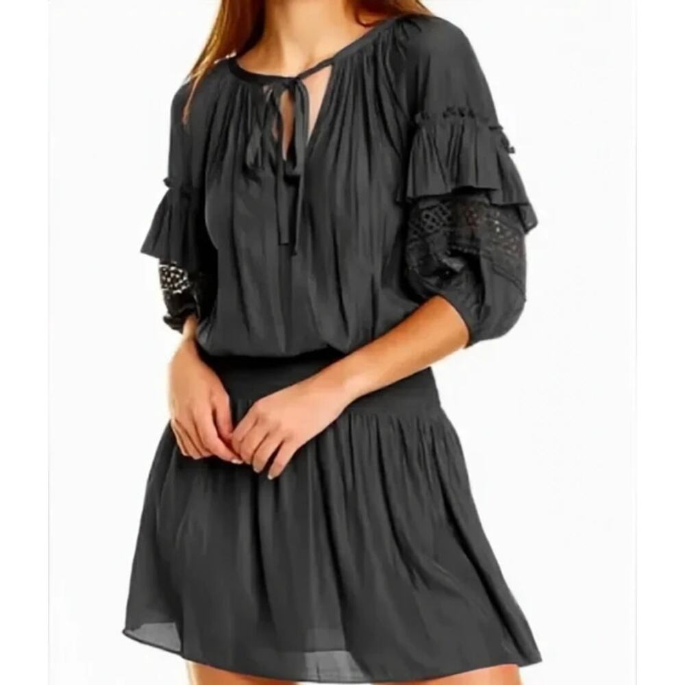 Ramy Brook Black Mara Mini Dress NWT